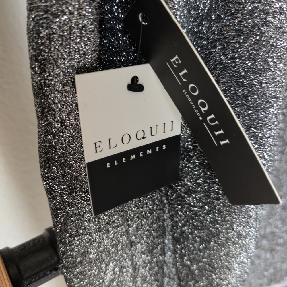 NWT Eloquii Elements Women's Silver Shining Top - Size 18/20 - Picture 5 of 5